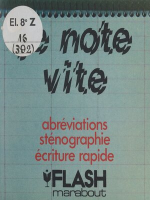 cover image of Je note vite